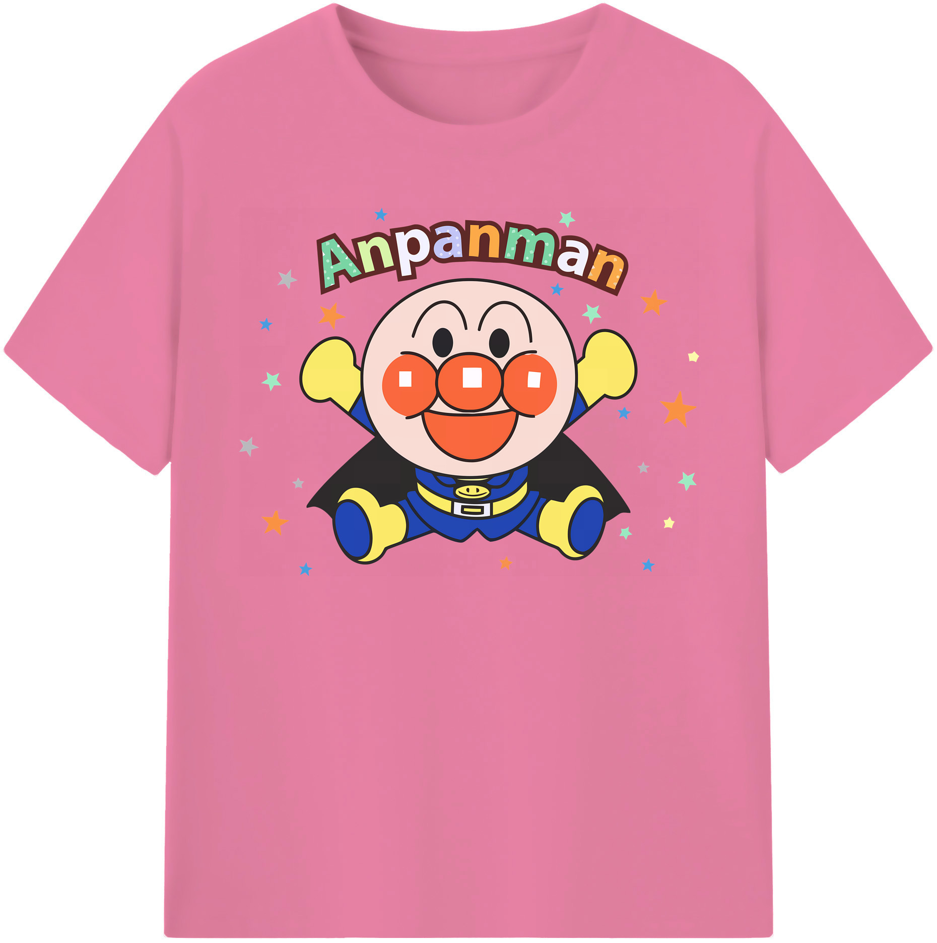 （画像用） アンパンマン Anpanman 綿100％半袖Tシャツ（フロントプリント）